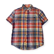 90s Gymphlex ジムフレックス チェック BD ボタンダウン 半袖シャツ S/マルチ メンズ ビンテージ