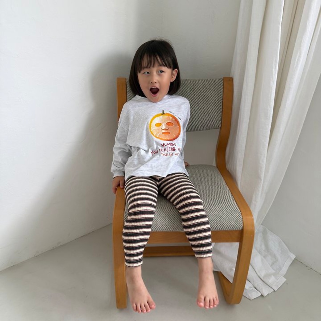韓国子供服 / 26Autumn / 〖取寄〗Nightbebe / ぶどうレギンス / キッズ服 * XS~XL*
