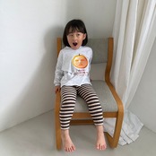韓国子供服 / 26Autumn / 〖取寄〗Nightbebe / ぶどうレギンス / キッズ服 * XS~XL*