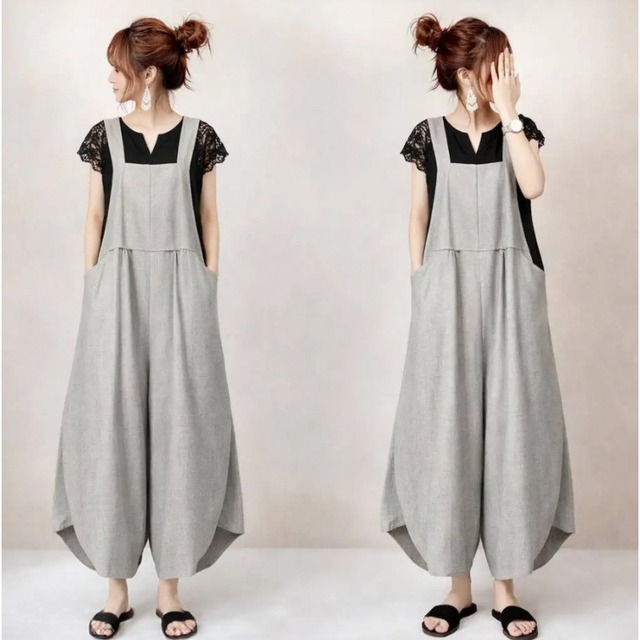 【サロペット】 サロペット レディース おしゃれ きれいめ 可愛い サロペット ロンパース オーバーオール ジャンプスーツ 春 夏 秋 冬 20代 30代 40代 50代 サロペット ノースリーブ ハイウェスト ワイドパンツ 大人 可愛い カジュアル S M L