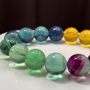 N.b161 大玉キャンディーフローライトブレスレット