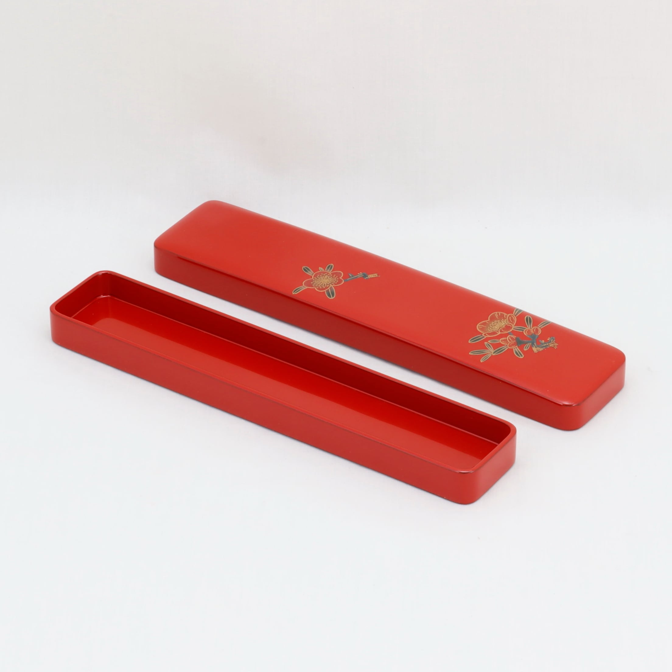 703-2 輪島塗 箸箱／朱塗／梅蒔絵 | 輪島塗 加藤漆器店 公式オンライン