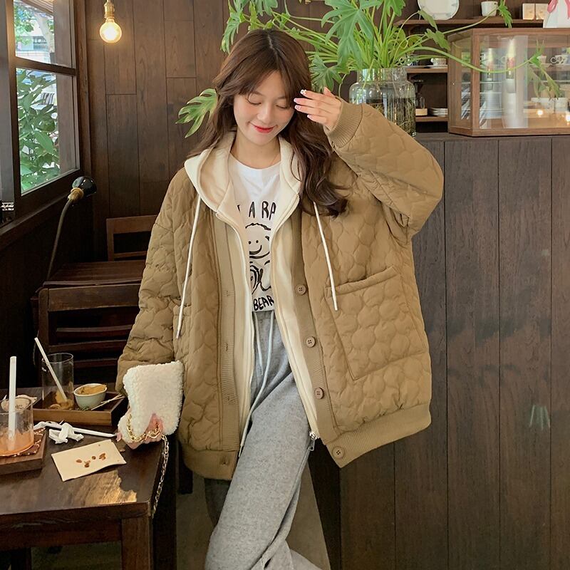 ツーピースジャケット ウィンタールーズフード コットン 冬物 萌量不足59713879819