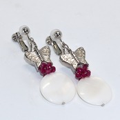 リゾート感溢れる一品！在庫限り シェル 蝶々イヤリング・ピアス sl3_5_200710te01