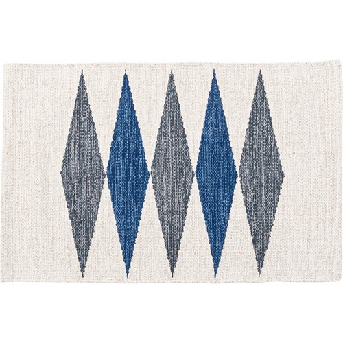 キッチンマット ブルー 幅50cm0長さ80cm