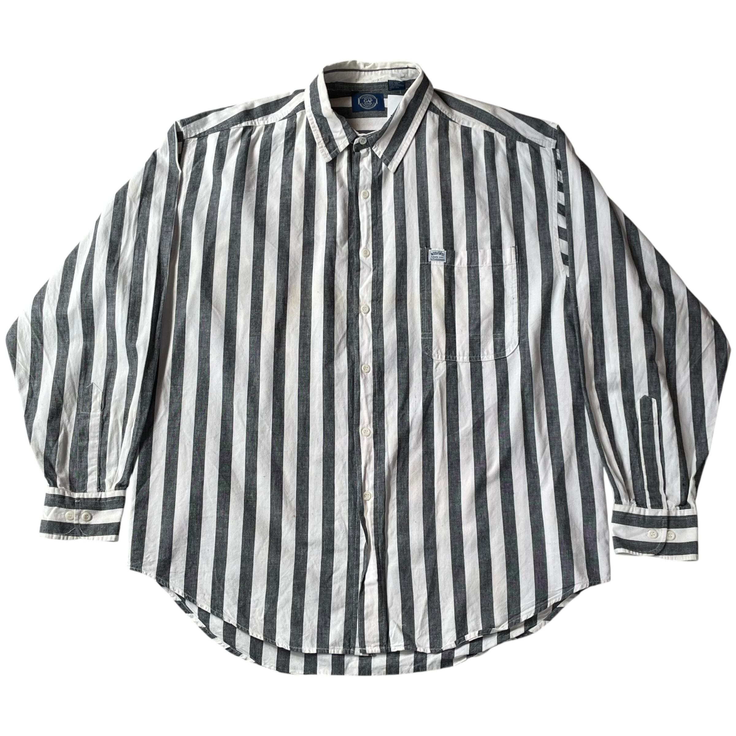 80s GAP "Stripe" cotton shirt