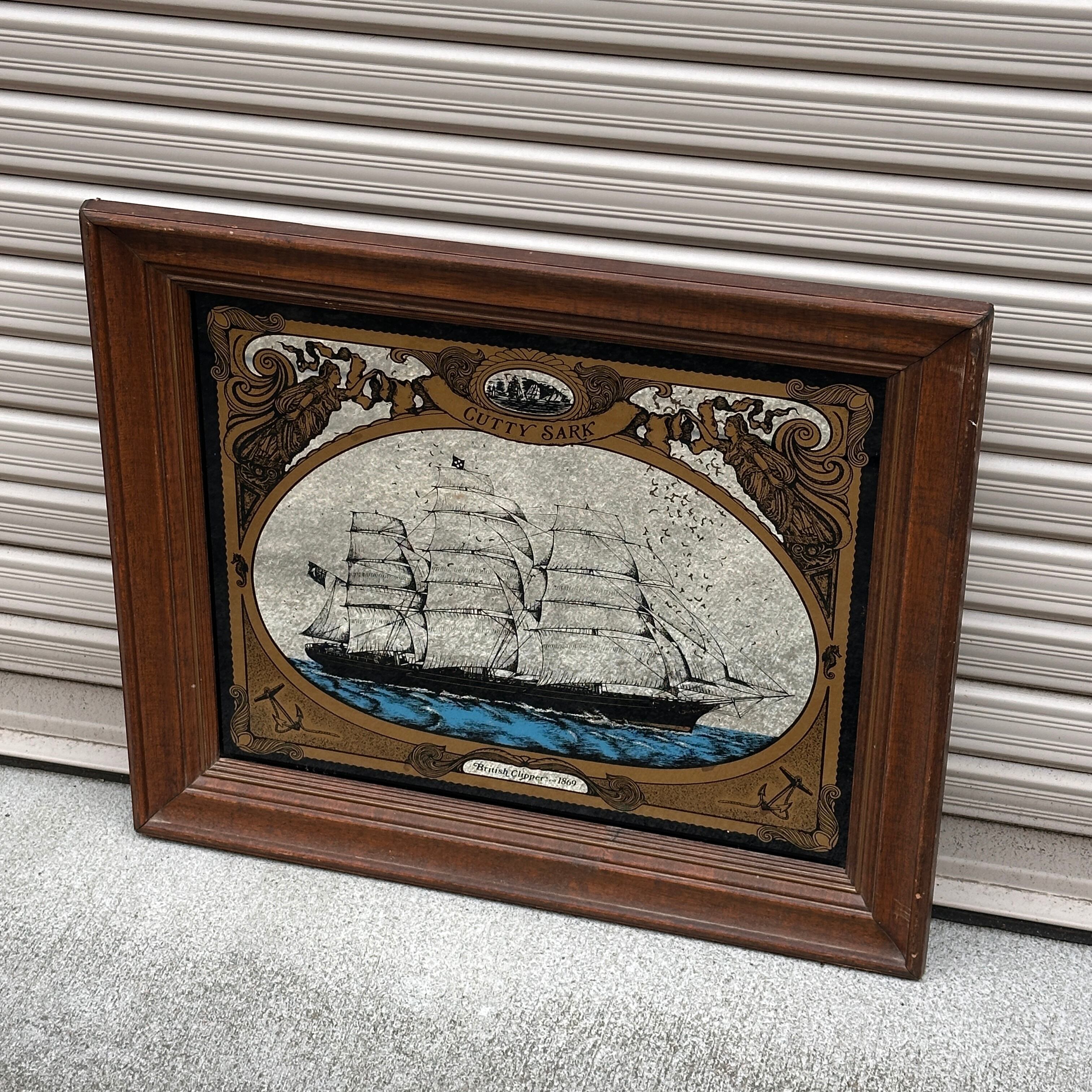 Cutty Sark(カティサーク) ヴィンテージパブミラー 1980s