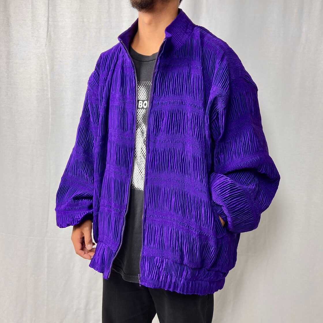 80s 90s ヴィンテージ L~XL テーラードジャケット長袖 通勤 古着女子 