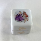 リングホルダー　小物入れ　陶磁器製　貴族絵　リモージュ　12oten4-3