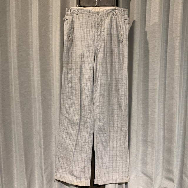 1950s CHECK SLACKS GRAY