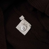 PAPAS パパス 前ボタン ウールニット ベスト サイズ L /ダークブラウン