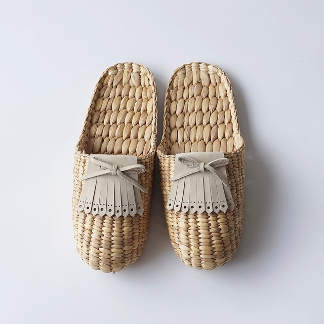 Stan (スタン) Product Slipper Quilt Tongue [sand beige] スリッパ