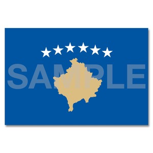 世界の国旗ポストカード ＜ヨーロッパ＞ コソボ共和国 Flags of the world POST CARD ＜Europe＞ Republic of Kosovo