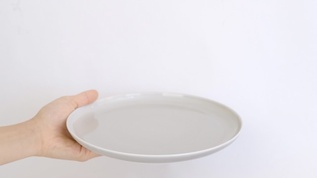 【Arita】23cm plate / gray