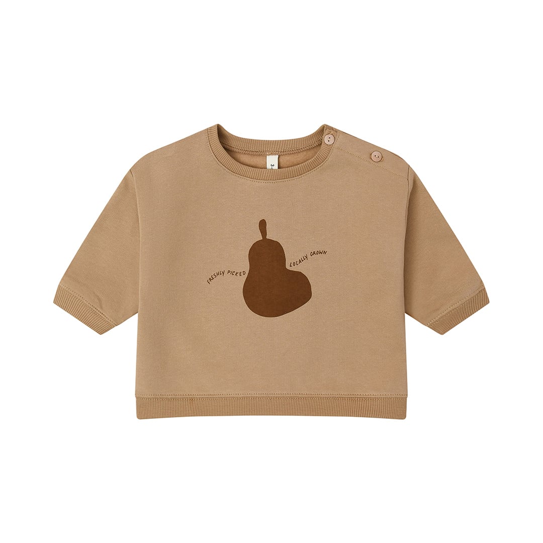 organic zoo / Pear Slogan Sweatshirt / 6-12M・1-2Y・2-3Y・3-4Y・4-5Y