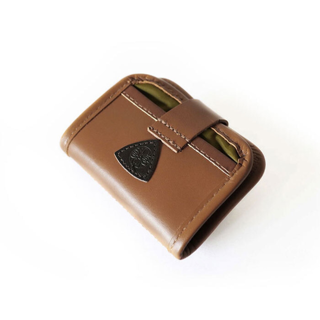 ミニ財布 / Leather mini wallet /タンブラウン ヌメレザー