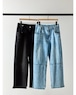 【YENN】TUCK BELT DENIM PT