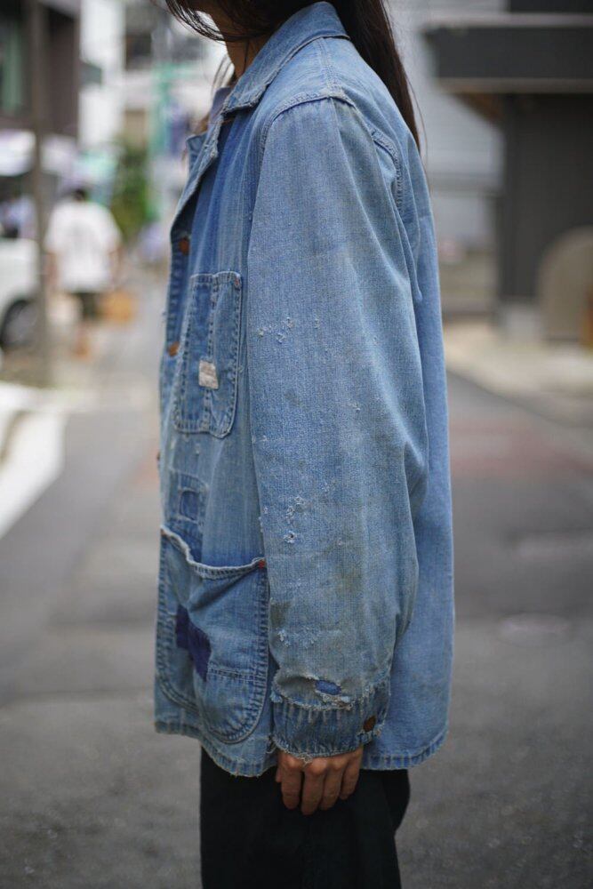 BIG MAC - Penneys] Vintage High Aging Coverall Denim Jacket [1960s