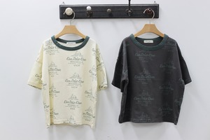【Green tomato】VICH Tシャツ チャコール (90cm相当)~130cm 240807