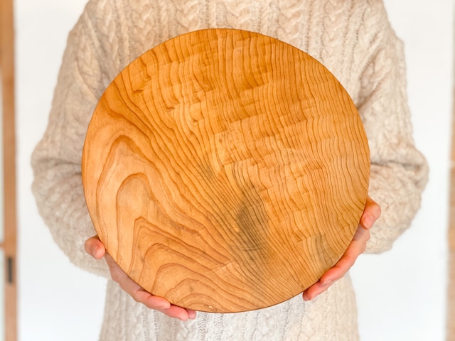 木のお皿、カッティングボード（大きな丸）10