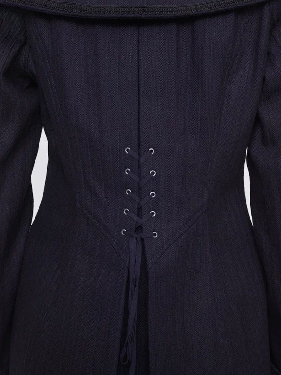 26AW | WOMEN】FETICO フェティコ / ジャケット/ STRIPE JAQUARD DENIM