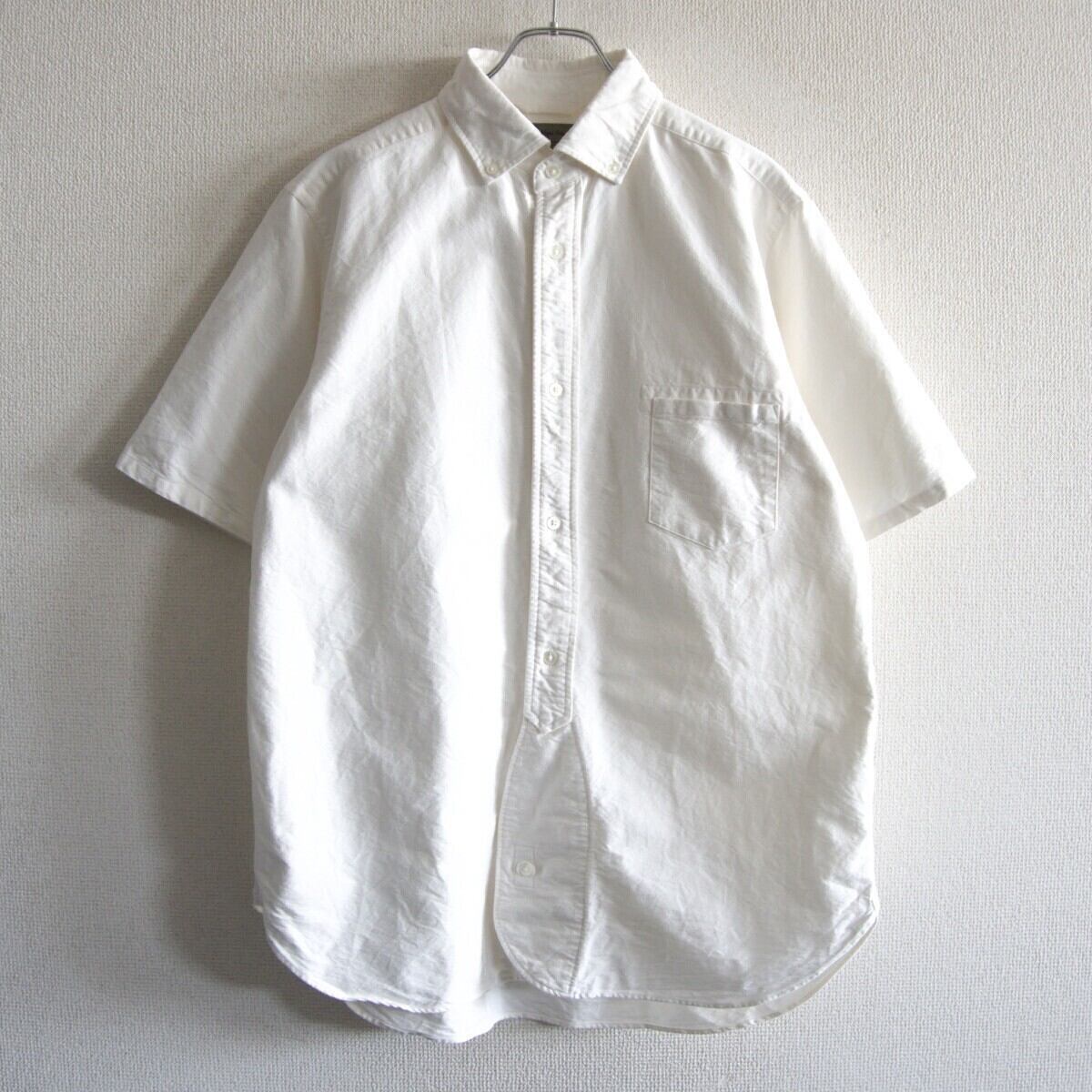 美品】NIGEL CABOURN 【OPEN COLLAR SHIRT LINEN TWILL】48 ネイビー