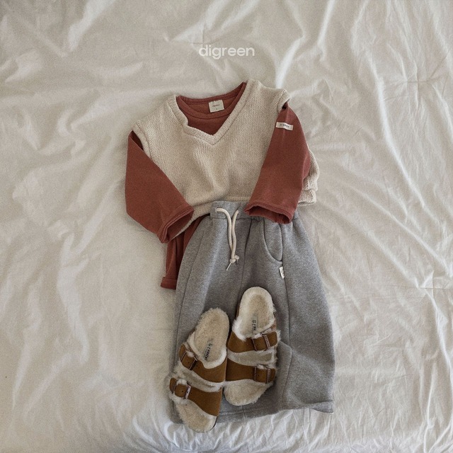 ［即納］crop knit vest