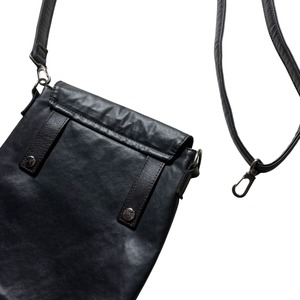 Jean Paul GAULTIER black pvc “paper” shoulder bag