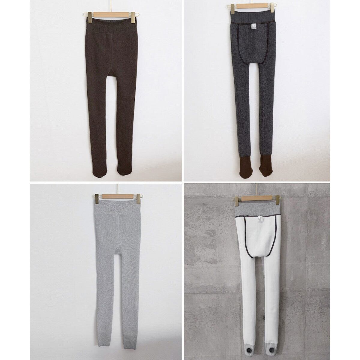 レギンス 裏起毛 厚手 トレンカ タイツ 選べる2タイプ レディース 秋冬 韓国 おしゃれ きれいめ 大人 防寒 保温 暖かい 冷え対策 インナー インナーパンツ ヒップアップ ストレッチ 大人可愛い 大人女子