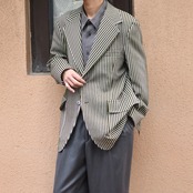 BRANDINI charcoal gray smooth cloth shirt