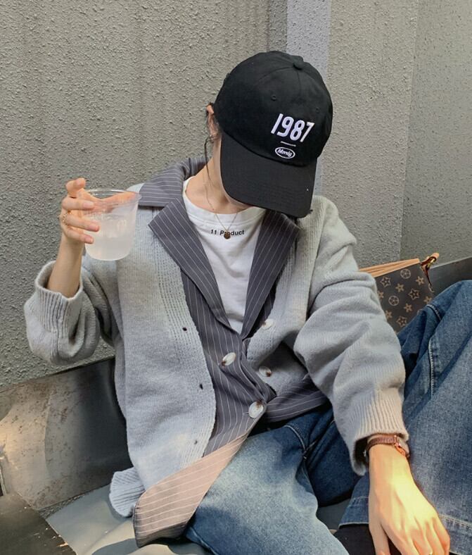 セーター オータムルーズプルオーバー ジャケット ロング 秋物 ステッチ モンロー97033420337