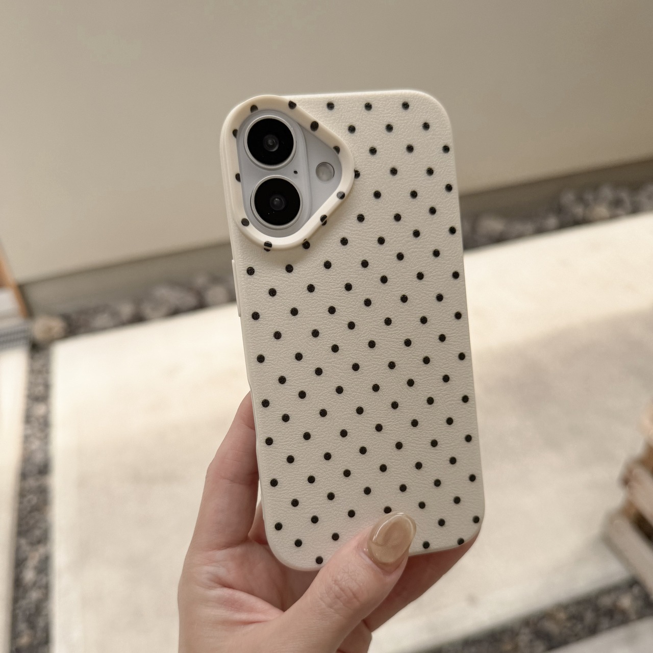 ［ phone case ］monotone dot