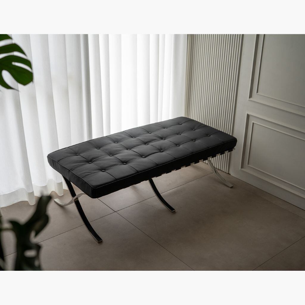 Barcelona 2 seater ottoman Black / バルセロナ 2シーター オットマン