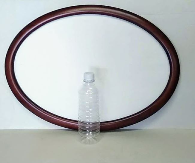 額縁 楕円 ブラウン35x50（5629）ガラス入り 額縁外寸40.0x55.0x2.3