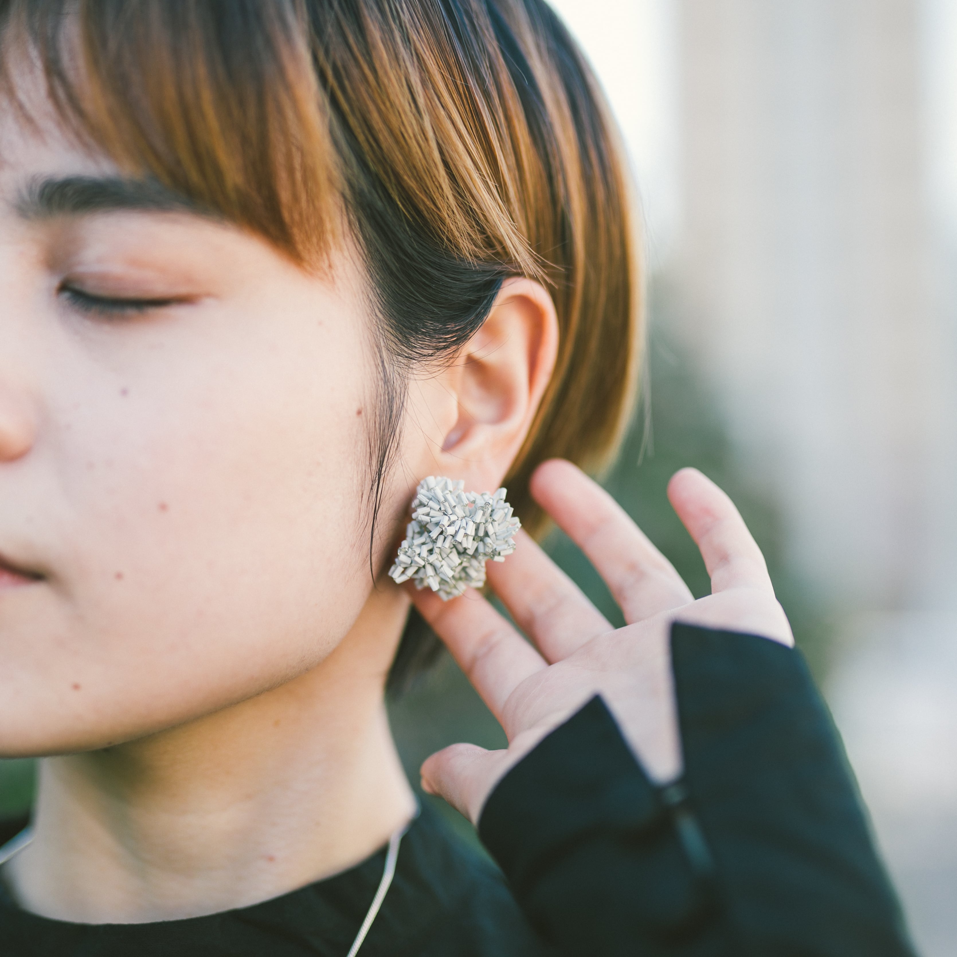 TWIN｜violet｜ pierce earring | i t i i t i