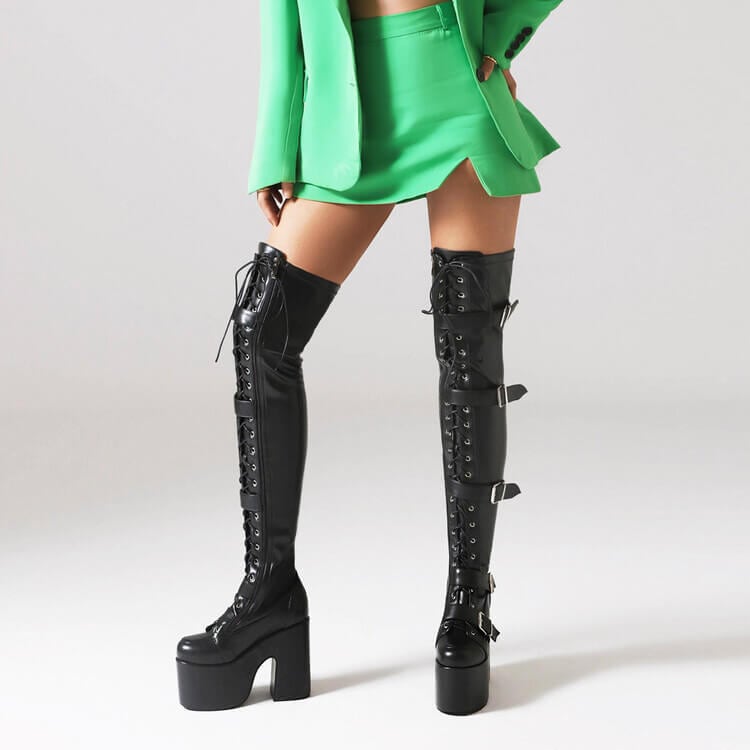 新品!! KILLSTAR 厚底 ブーツ ゴシック 大人気・26.5cmあり】ゴシック厚底ショートブーツ17cm | 厚底シューズ