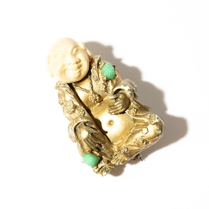 60s USA 「HAR」 Vintage buddha brooch