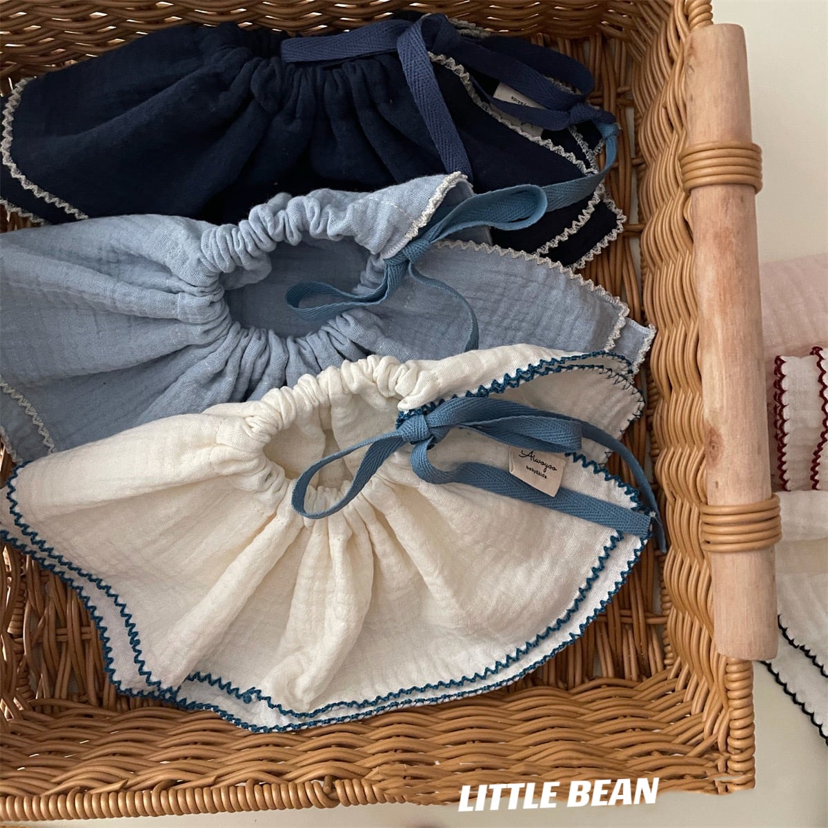 はるのなつよ スタイ25枚 ベビースタイ（2種）キット（柄が