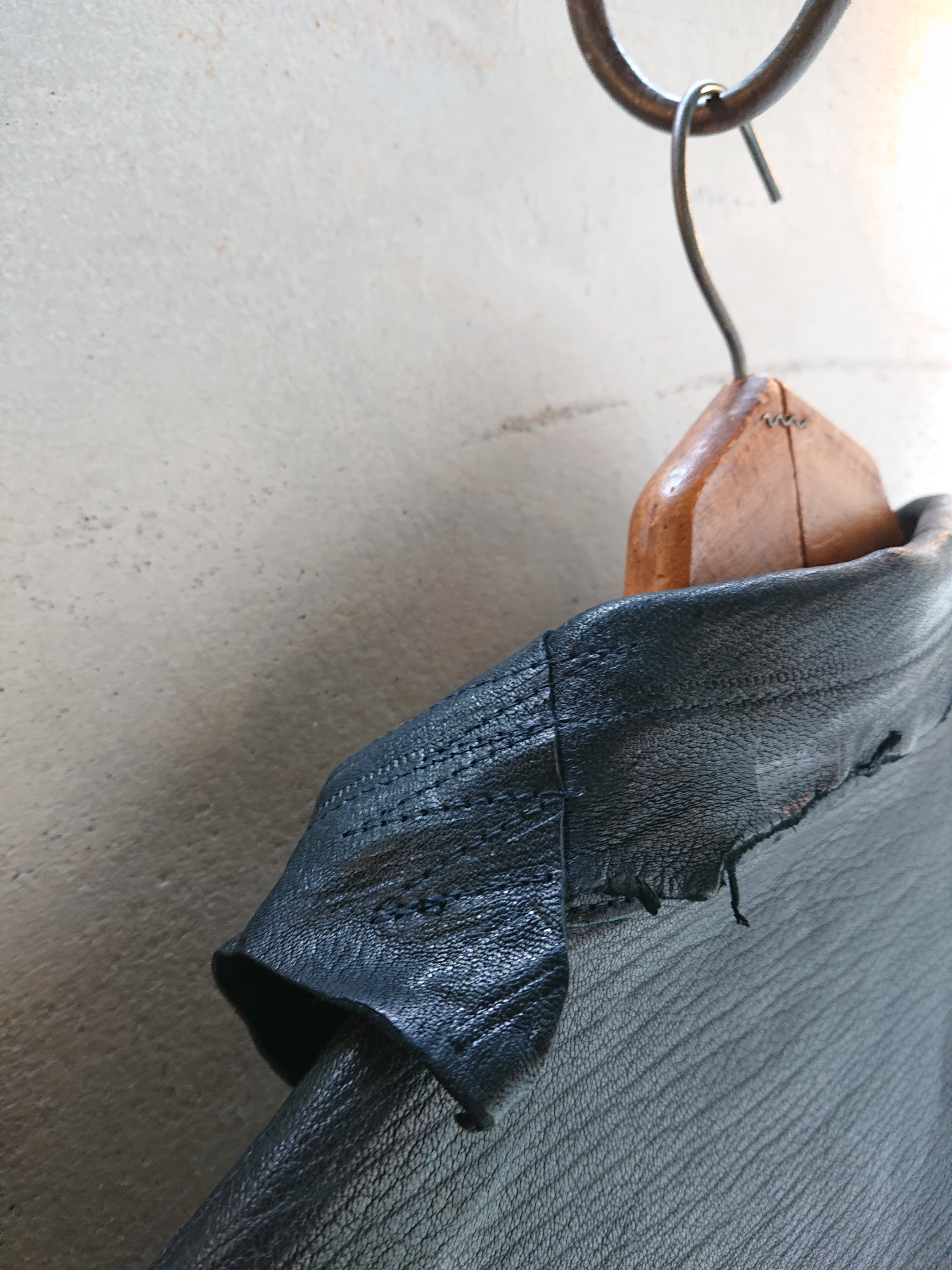 GOODKARMA DEVELOPMENT. Leather Blouse 