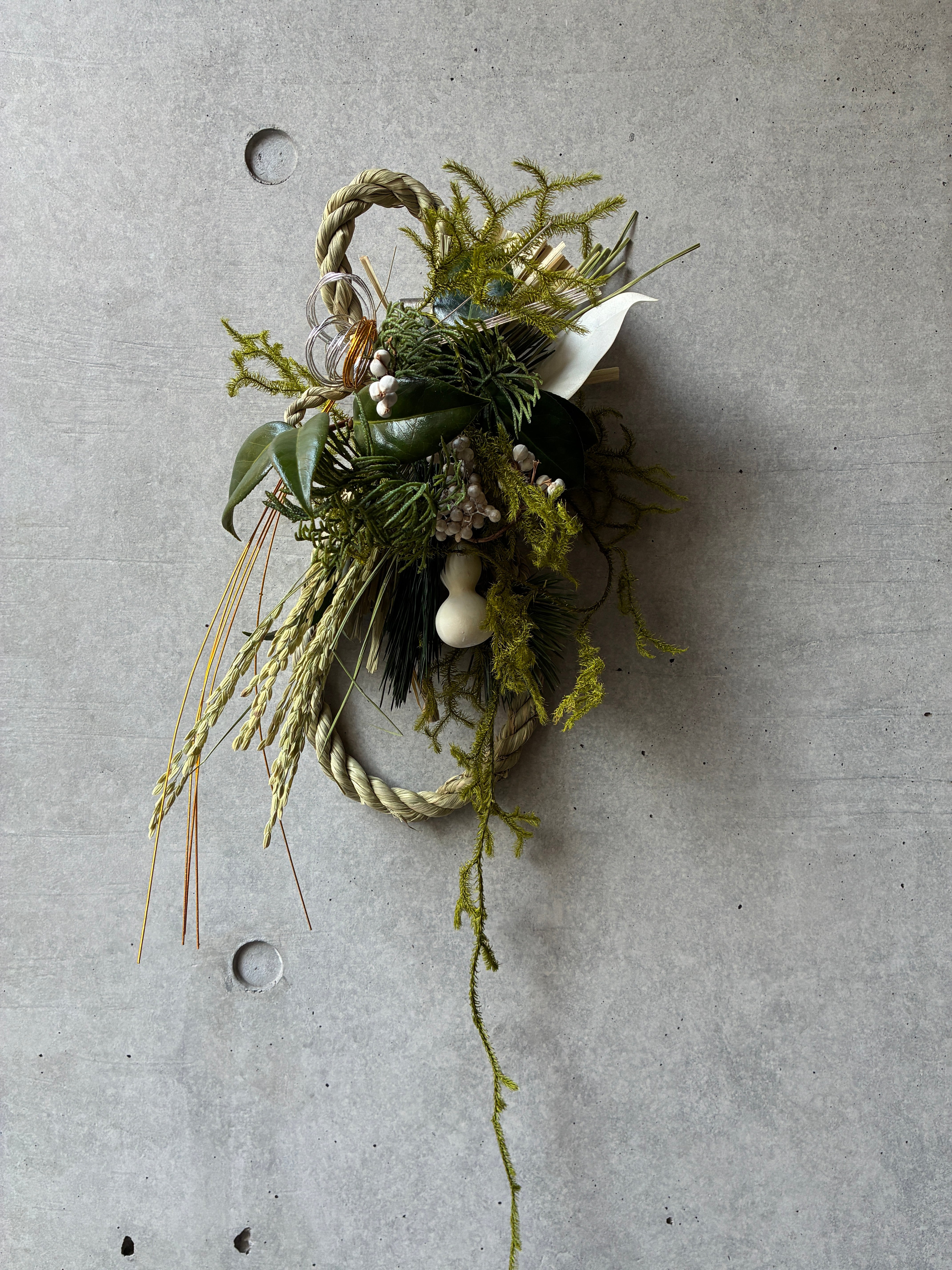 【生花】お正月飾り 8の字 瓢箪