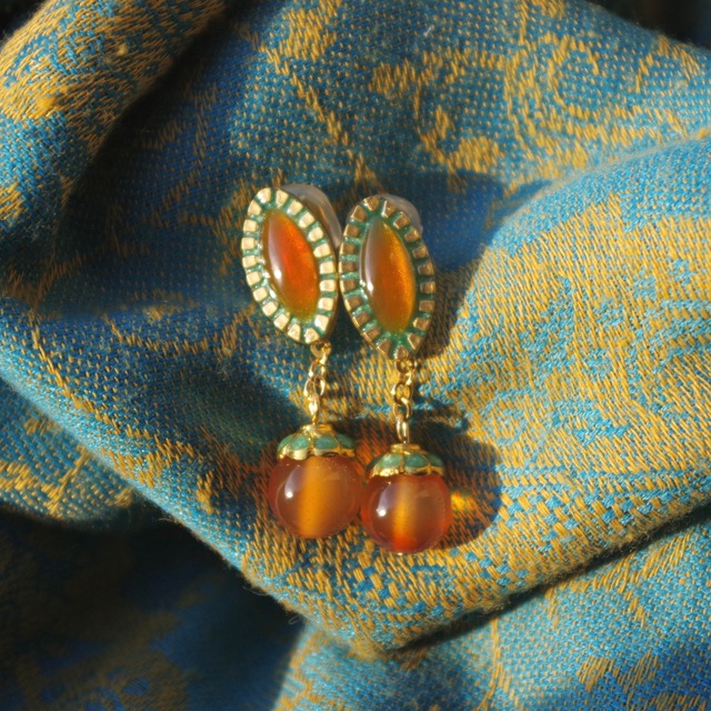 【一点物】Beach Style〈Sunset Wave〉イヤリング