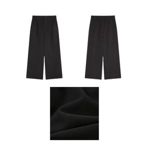 スタンダード ブラックワイドパンツ W01410