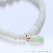 K10YG ヒキュウ「豼貅」チャーム A貨翡翠 jd_pt1276