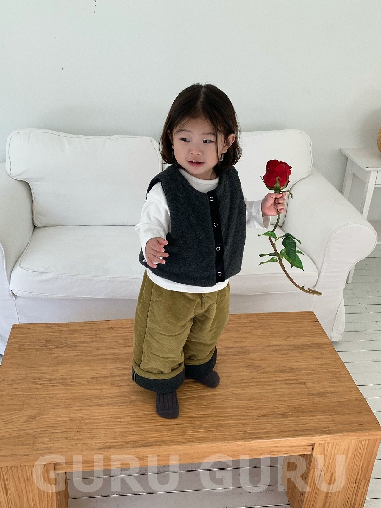 GURUGURU［取寄］corduroy bonding pants 26winter