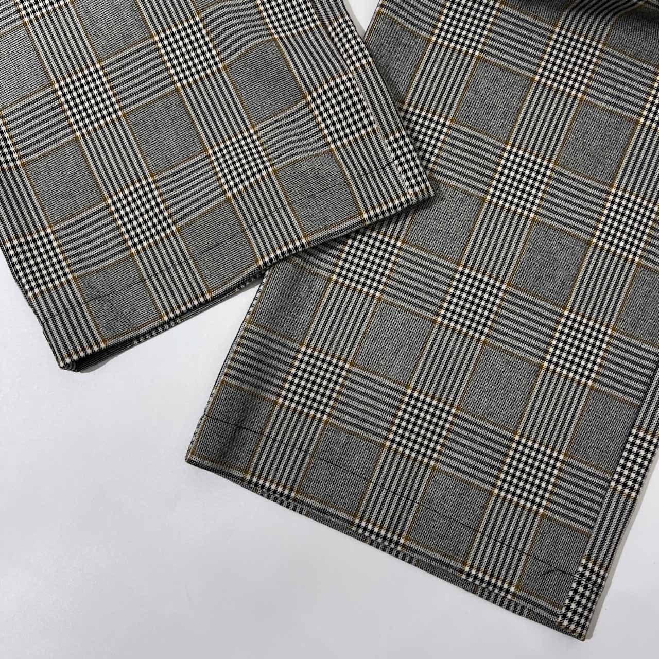 nano universe ナノユニバース タック入り グレンチェック パンツ スラックス F /レディース/ストレッチ