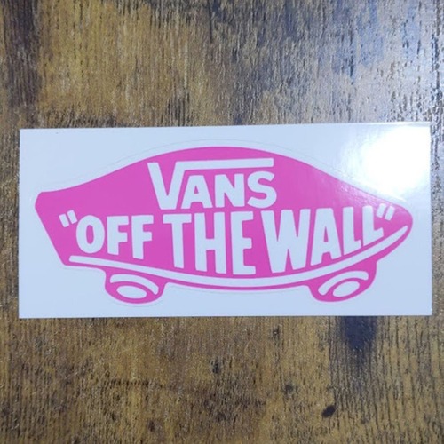 【ST-194】VANS sticker バンズ ステッカー OFF THE WALL ピンク