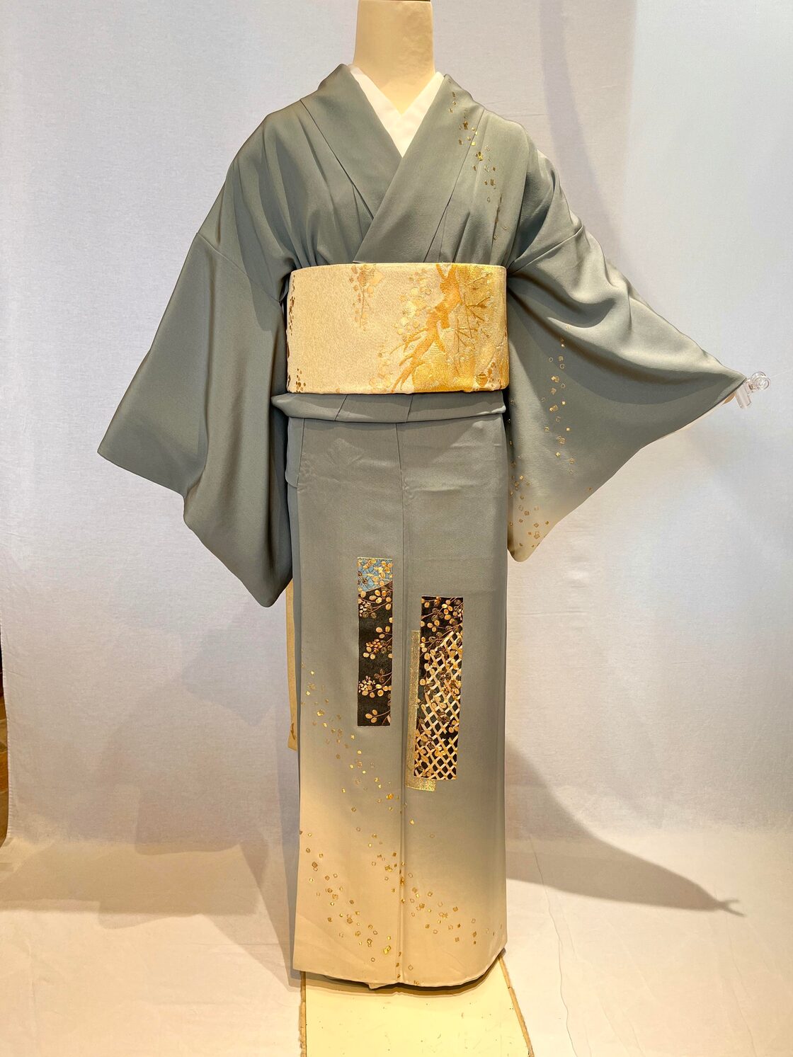 2071 刺繍訪問着 袷単品 Houmongi(lined kimono) | Pay ID