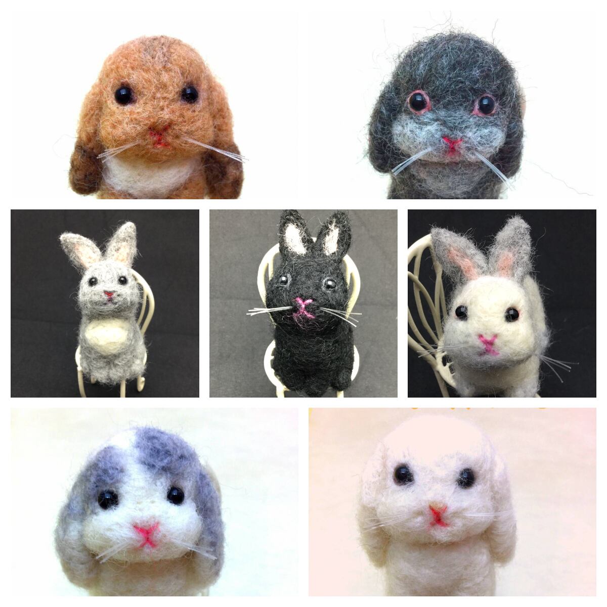 羊毛フェルトのうさぎ うさぎセレクトショップ森音 東京神田のうさぎ雑貨