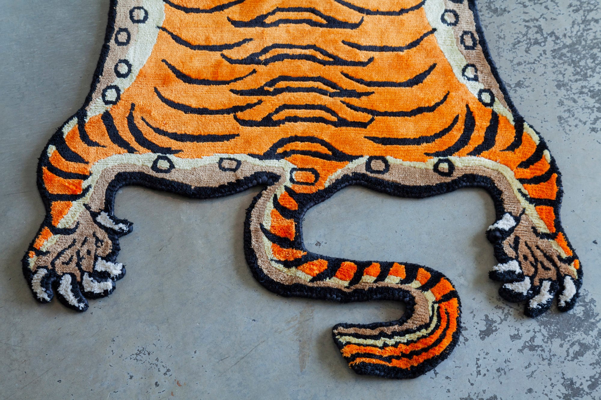 Tibetan Tiger Rug 《Sサイズ•シルク007》チベタンタイガーラグ