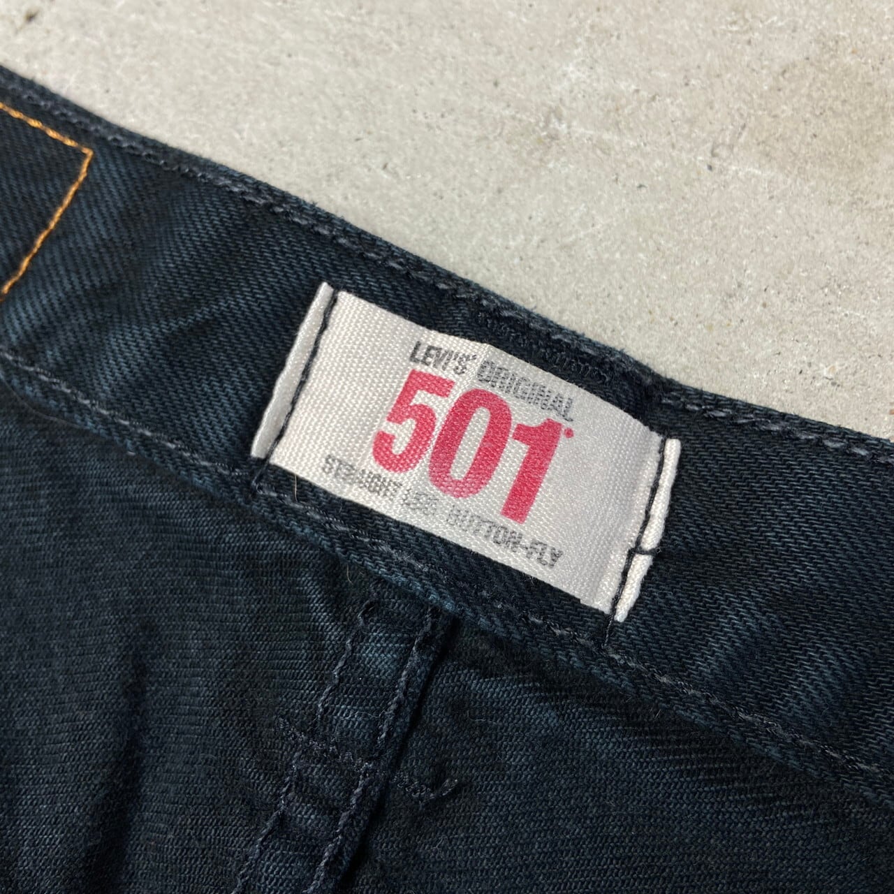 00年代 Levi's リーバイス 501 ストレート ブラックデニムパンツ